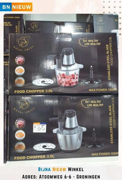Food Chopper 3.0L Royal Swiss 1000W - NIEUW, Huis en Inrichting, Keuken | Keukenelementen, Nieuw, Minder dan 100 cm, Ophalen of Verzenden