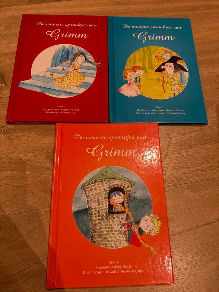 Grimm Sprookjes - 3 Boeken, Boeken, Sprookjes en Fabels, Nieuw, Ophalen of Verzenden