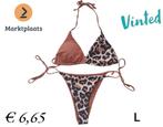 Bikini panterprint bruin L, Kleding | Dames, Badmode en Zwemkleding, Nieuw, Bikini, Ophalen of Verzenden, Bruin