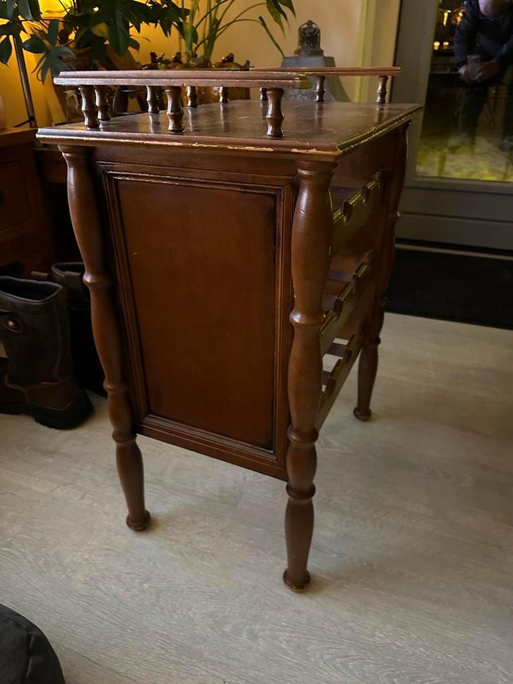 Antiek eiken flessenrek, Huis en Inrichting, Tafelonderdelen, Gebruikt, Eikenhout, Ophalen of Verzenden