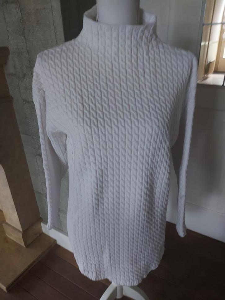 WOLWITTE TRUI VAN PURDEY IN MAAT S/M, Kleding | Dames, Truien en Vesten, Zo goed als nieuw, Maat 38/40 (M), Wit, Ophalen of Verzenden