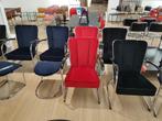 Gispen 412 fauteuils I Gispen 412 hockers I vloerglijders, Ophalen, 75 tot 100 cm, Zo goed als nieuw, Metaal