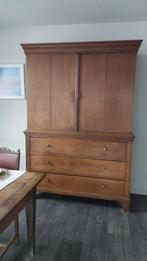 Antieke eiken linnenkast – ca. 1900, Antiek en Kunst, Ophalen