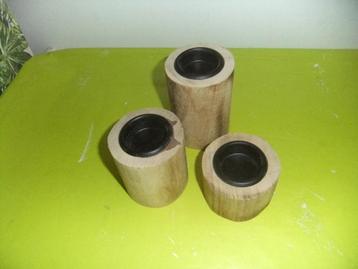 3 KAARSENHOUDERS SAMEN €0,75! beschikbaar voor biedingen