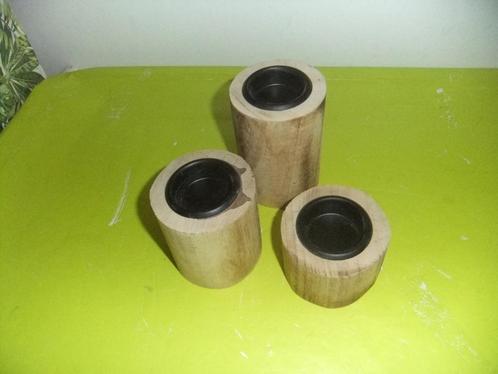 3 KAARSENHOUDERS SAMEN €0,75!, Tuin en Terras, Tuinwanddecoratie, Gebruikt, Ophalen