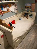 IKEA Hemnes Bed met lades (excl. matras), Huis en Inrichting, Slaapkamer | Bedden, Gebruikt, 90 cm, Eenpersoons, Wit