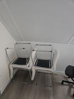 Eetkamer stoelen Jysk, Ophalen, Kunststof, Gebruikt, Wit