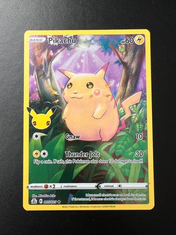 Pikachu 005/025 - Pokemon Celebrations beschikbaar voor biedingen