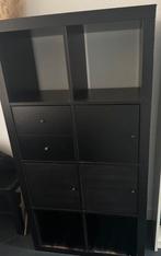 Kallax Kast Ikea zwart, Ophalen, Gebruikt, 50 tot 100 cm, 25 tot 50 cm