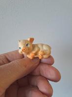 Liggend varken, aardewerk 5x3x3cm, Ophalen of Verzenden, Zo goed als nieuw, Boerderijdier, Beeldje of Figuurtje