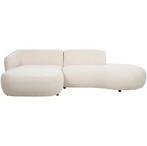 Hoekbank Rozzano Links Cream, 250 tot 300 cm, 125 tot 150 cm, Driepersoons, Zo goed als nieuw