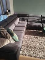 Gebruikte hoekbank met verstelbare hoofd- en armleuningen, Huis en Inrichting, Gebruikt, Hoekbank, 300 cm of meer, 75 tot 100 cm