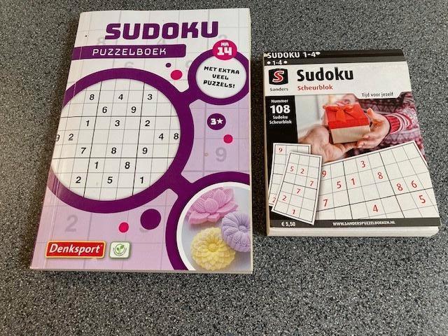 2 Sudoku puzzelboeken denksport NIEUW / Sanders zgan, Hobby en Vrije tijd, Denksport en Puzzels, Nieuw, Puzzelboek, Minder dan 500 stukjes