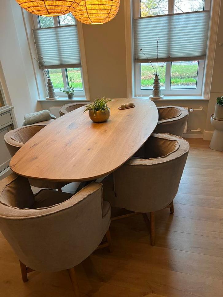 AURA  PEEPERKORN DIRKJE  EETKAMERSTOELEN, Huis en Inrichting, Stoelen, Zo goed als nieuw, Vijf, Zes of meer stoelen, Overige kleuren