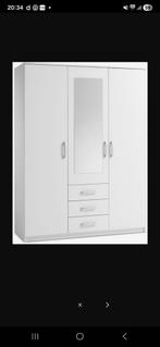 Jysk vellerup kledingkast wit, Overige materialen, 150 tot 200 cm, Zo goed als nieuw, Modern