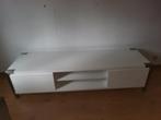 Witte tv kast met 2 lades in goede staat, Ophalen, Gebruikt, 150 tot 200 cm, Minder dan 100 cm