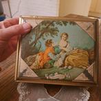 Blik met Mooie afbeelding erop 18x15x 5 cm groot, Verzamelen, Blikken, Ophalen of Verzenden, Gebruikt, Overige