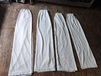 Prity gebroken witte gordijnen, handgemaakt, Ophalen of Verzenden, Zo goed als nieuw, 100 tot 150 cm, 200 cm of meer