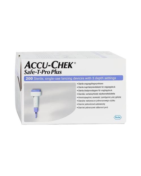 Accu-Chek Safe-T Pro Plus Lancetten (200 stuks), Diversen, Verpleegmiddelen, Nieuw, Ophalen of Verzenden