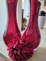 Glazen set  vazen, Huis en Inrichting, Woonaccessoires | Vazen, Nieuw, Ophalen of Verzenden, Glas, Minder dan 50 cm