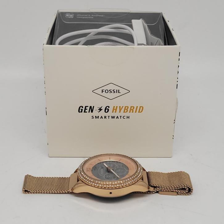 Fossil Gen 6 Hybrid Smartwatch - In Nette Staat, Sieraden, Tassen en Uiterlijk, Smartwatches, Zo goed als nieuw