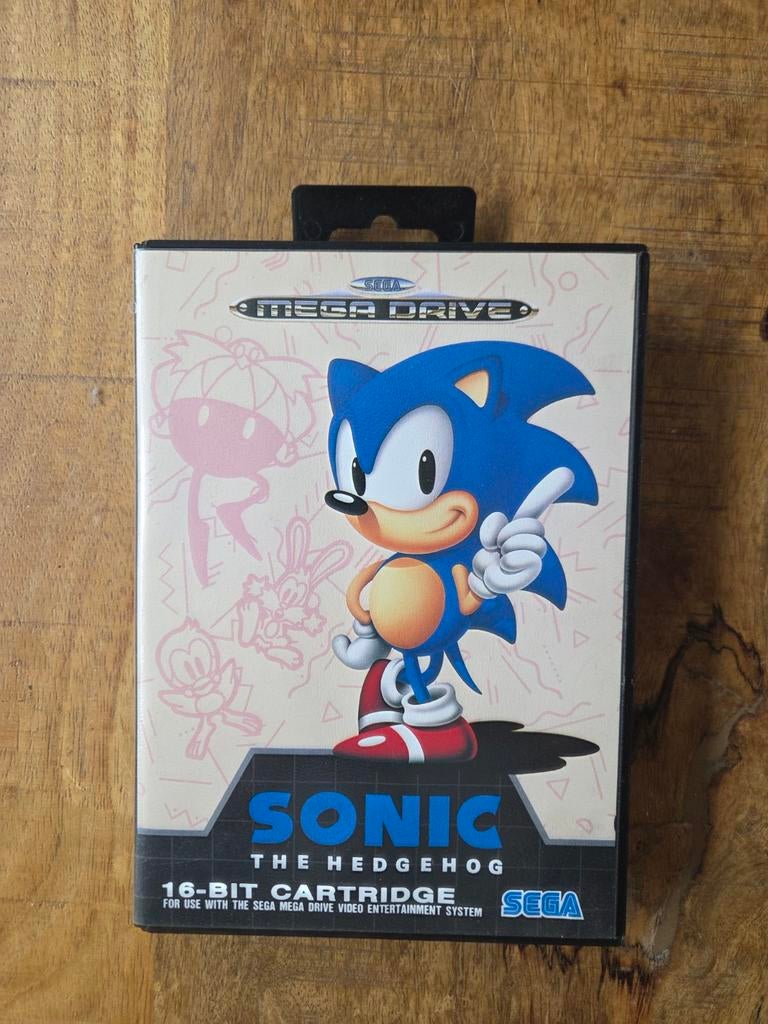 Sonic The Hedgehog - Sega Mega Drive - 16 Bit Klassieker, Spelcomputers en Games, Gebruikt, 1 speler, Ophalen of Verzenden, Vanaf 3 jaar
