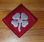 US 4th army patch, Ophalen of Verzenden, Landmacht, Amerika, Embleem of Badge