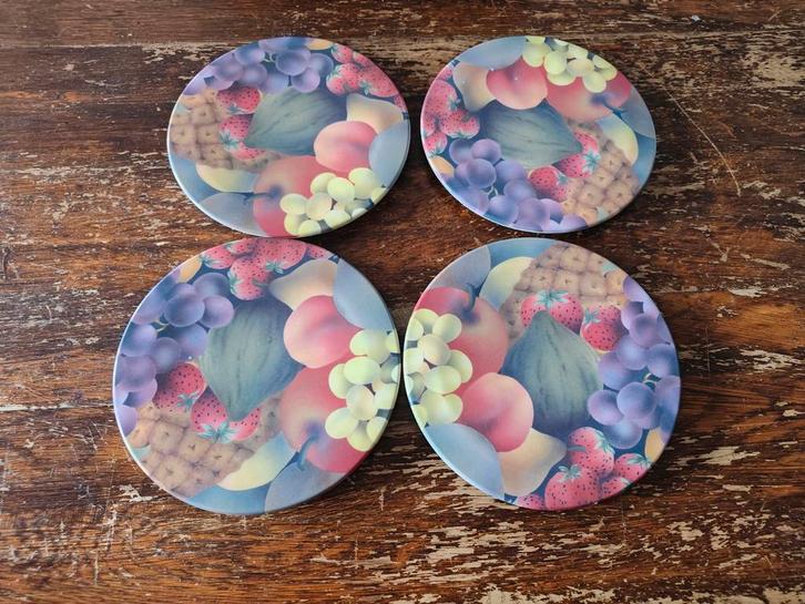 Vintage Mebel Italy Set van 4 Pannen Onderzetters Kunststof, Huis en Inrichting, Woonaccessoires | Onderzetters, Nieuw, Pot of Pan