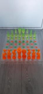 Vintage  design Karim Rachid schaakset Oranje groen polymeer, Ophalen
