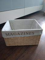 Magazines mand riet, Huis en Inrichting, Ophalen, Rond, Riet