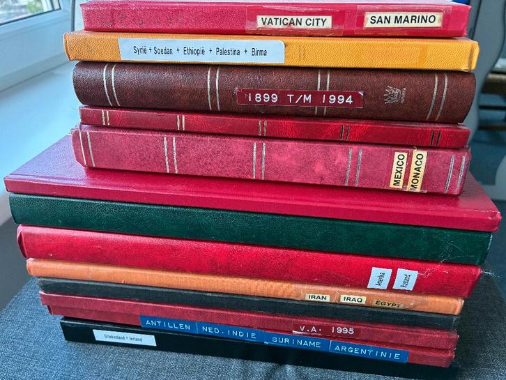 Doos met stockboeken, veel variatie, veel motief, Postzegels en Munten, Postzegels | Volle albums en Verzamelingen, Buitenland