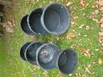 planten bakken of specie kuipen, Tuin en Terras, Bloembakken en Plantenbakken, Ophalen, Gebruikt, Rond, Kunststof