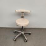 2x tandartsstoel bureaustoel werkstoel wit skai/kunstleder, Ophalen, Gebruikt, Wit