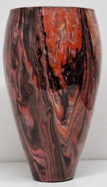 vaas gegoten pouring art kunst epoxy handmade uniek beschikbaar voor biedingen