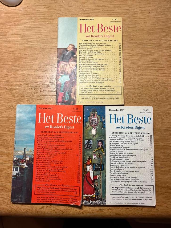 Het Beste Reader's Digest 1957 okt nov dec, Boeken, Tijdschriften en Kranten, Gelezen, Overige typen, Ophalen of Verzenden