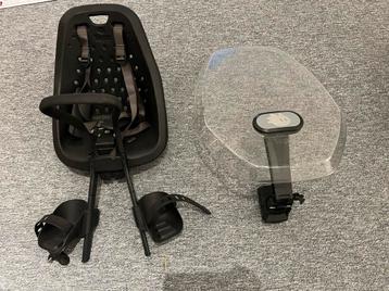 Thule Yepp Voorzitje + Windscherm Zwart beschikbaar voor biedingen