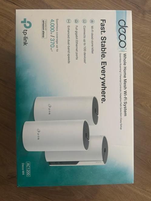 TP-Link Deco M4(3-pack), Computers en Software, WiFi-versterkers, Zo goed als nieuw, Ophalen of Verzenden