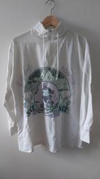 Vintage 80s Fong Leng sportswear longsleeve M, Maat 38/40 (M), Wit, Ophalen of Verzenden, Gedragen