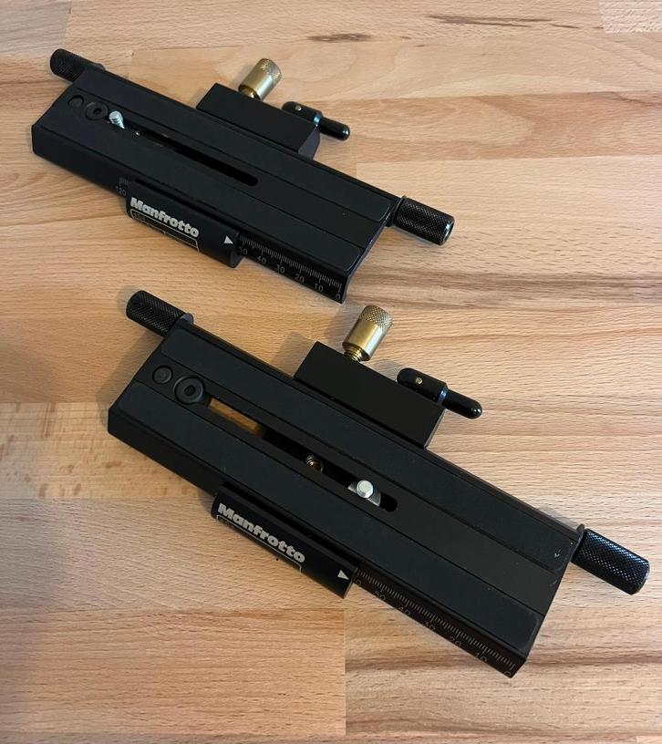 Manfrotto 454 macro instelslede, Audio, Tv en Foto, Fotografie | Statieven en Balhoofden, Nieuw, Overige typen, Minder dan 150 cm