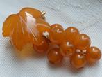 Druiventros broche van Amber, Sieraden, Tassen en Uiterlijk, Verzenden, Overige materialen, Broche, Verguld