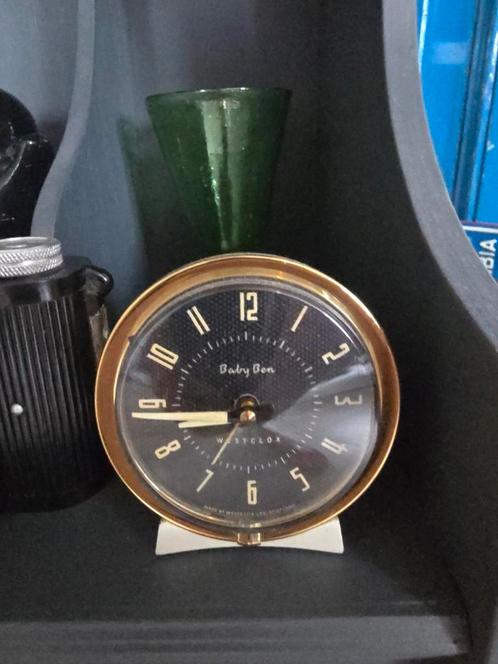 Werkelijk prachtige baby Ben Westclox-wekker vroege 50S €39, Antiek en Kunst, Antiek | Klokken, Ophalen of Verzenden