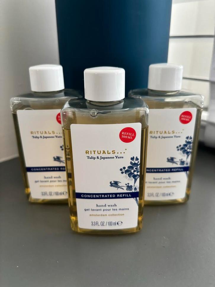 3x Rituals Handwash Refill Tulip & Japanese Yuzu, Huis en Inrichting, Keuken | Keukenbenodigdheden, Nieuw, Ophalen of Verzenden