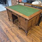 Prachtig Antiek Bureau met Groen Inleg, Ophalen