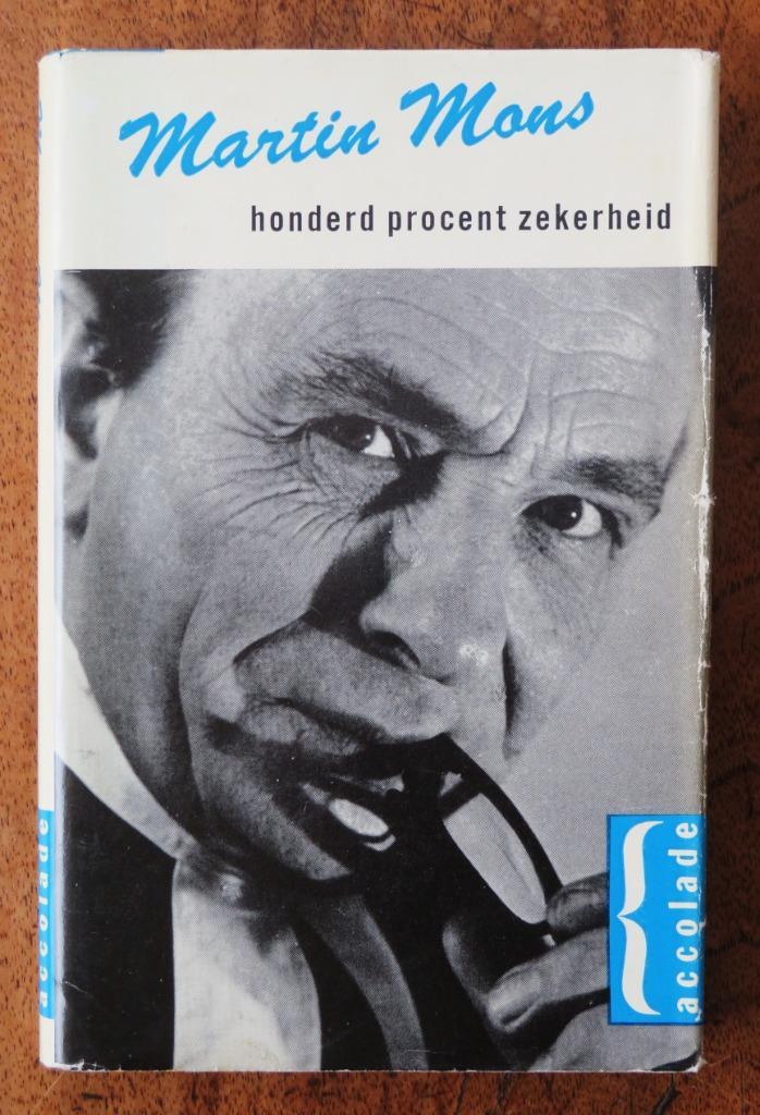 Martin Mons Honderd procent zekerheid 1e dr 1963 Accolade 98, Boeken, Detectives, Gelezen, Ophalen of Verzenden