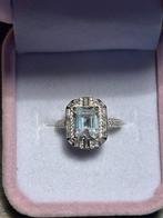 Zilveren moisanite, 20 of groter, Ophalen of Verzenden, Zo goed als nieuw, Dame