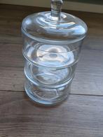 Gusta etagete glazen drielaags pot bewaarpot, Ophalen of Verzenden, Zo goed als nieuw