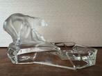 Glazen IJsbeer asbak Libochovice, Antiek en Kunst, Antiek | Glas en Kristal, Ophalen of Verzenden