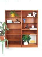 Vintage deense boekenkasten Omann Jun teak kast, Ophalen of Verzenden, -, -, -
