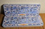 Delftsblauwe Stroopwafel blikken 30x10x2cm cadeau souvenirs!, Ophalen of Verzenden, Nieuw, Koek(jes), Overige merken