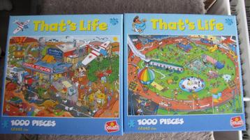 2x That`s Life legpuzzels station en sportstadion beschikbaar voor biedingen